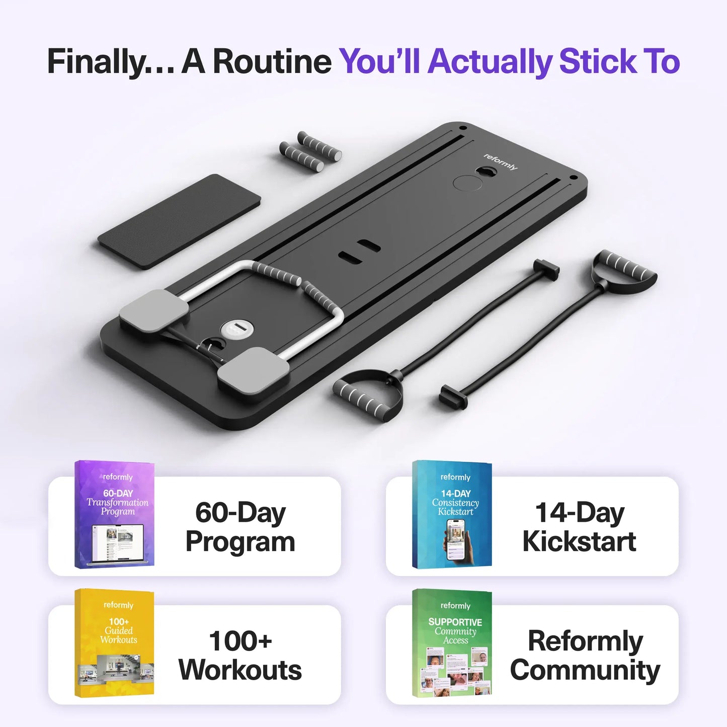 Reformly Pilates Board + 60-Day Transformation Program