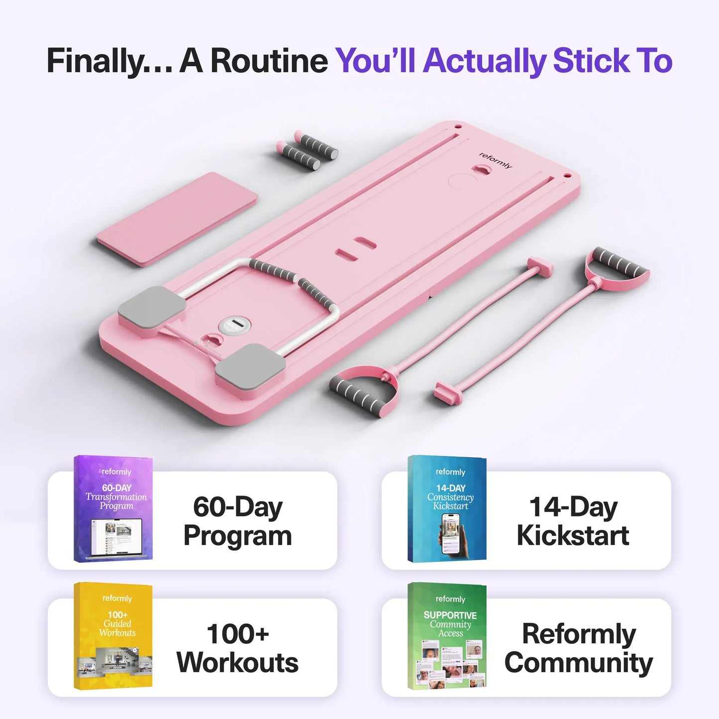 Reformly Pilates Board + 60-Day Transformation Program