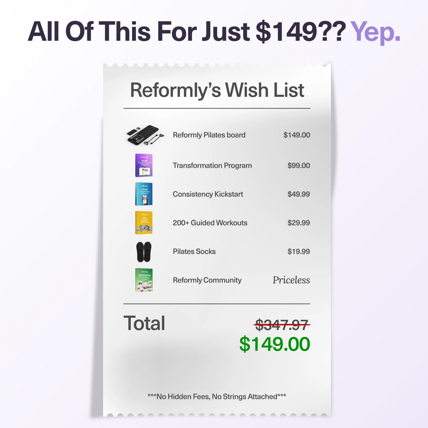 Reformly Pilates Board + 60-Day Transformation Program