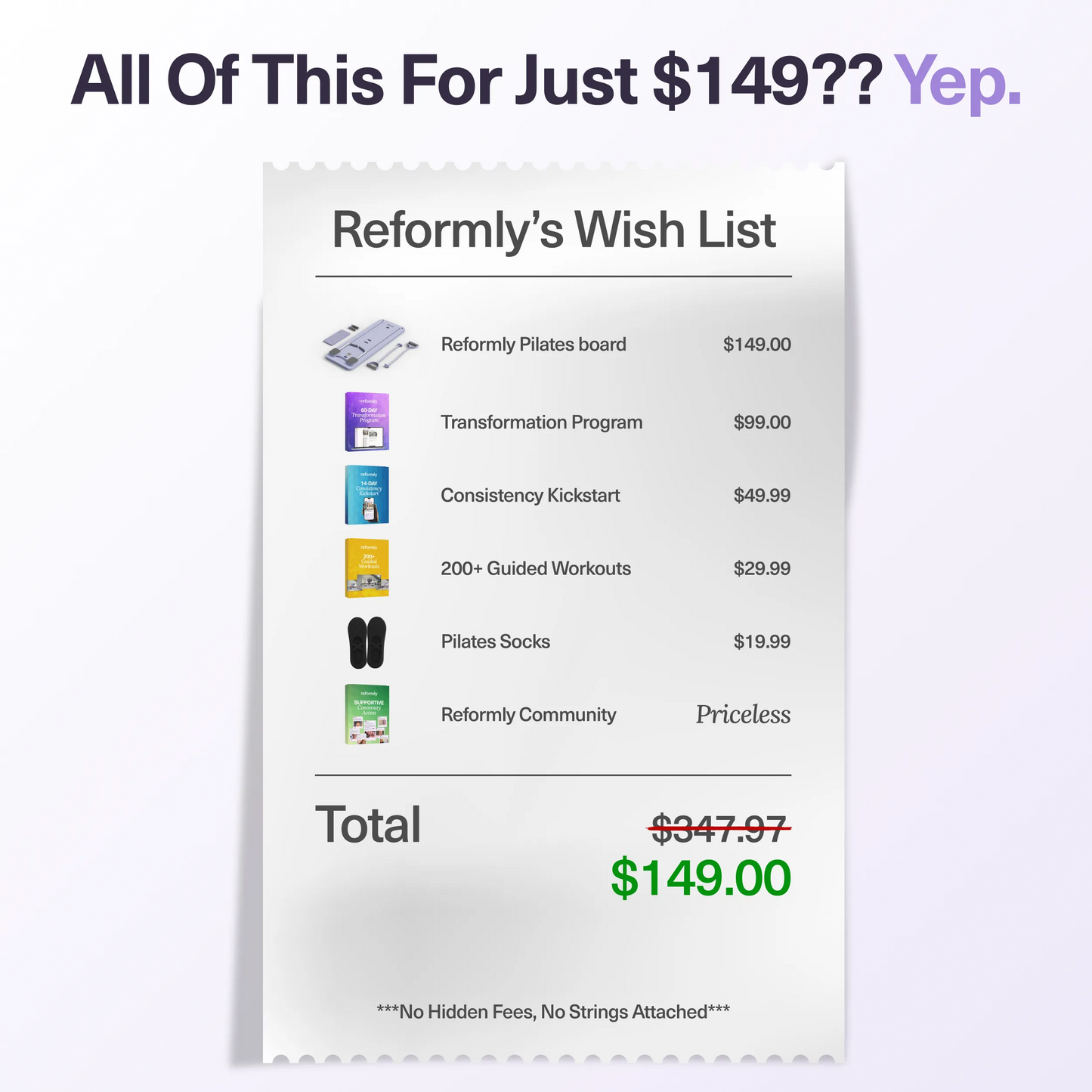 Reformly Pilates Board + 60-Day Transformation Program