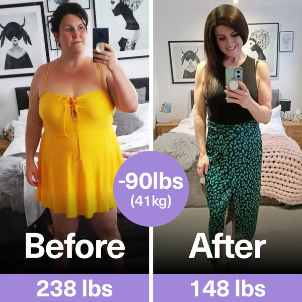 "I'm almost 100lbs down"