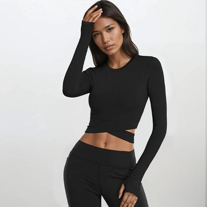 Synergy Crossover Sleeve Top