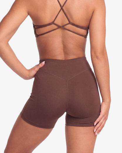 Celeste Invisible Scrunch Shorts 4"